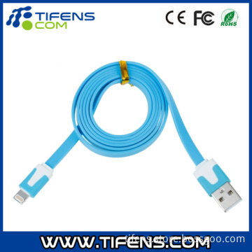 1m Flat Style USB Data & Charging Cable for iPhone 5/5c/5s